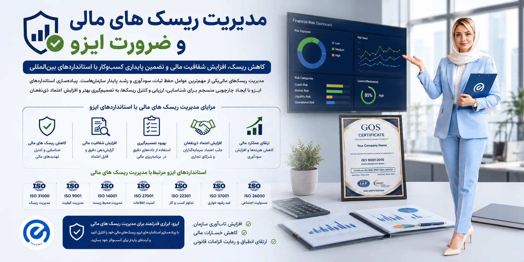 مدیریت ریسک‌های مالی و ضرورت ایزو